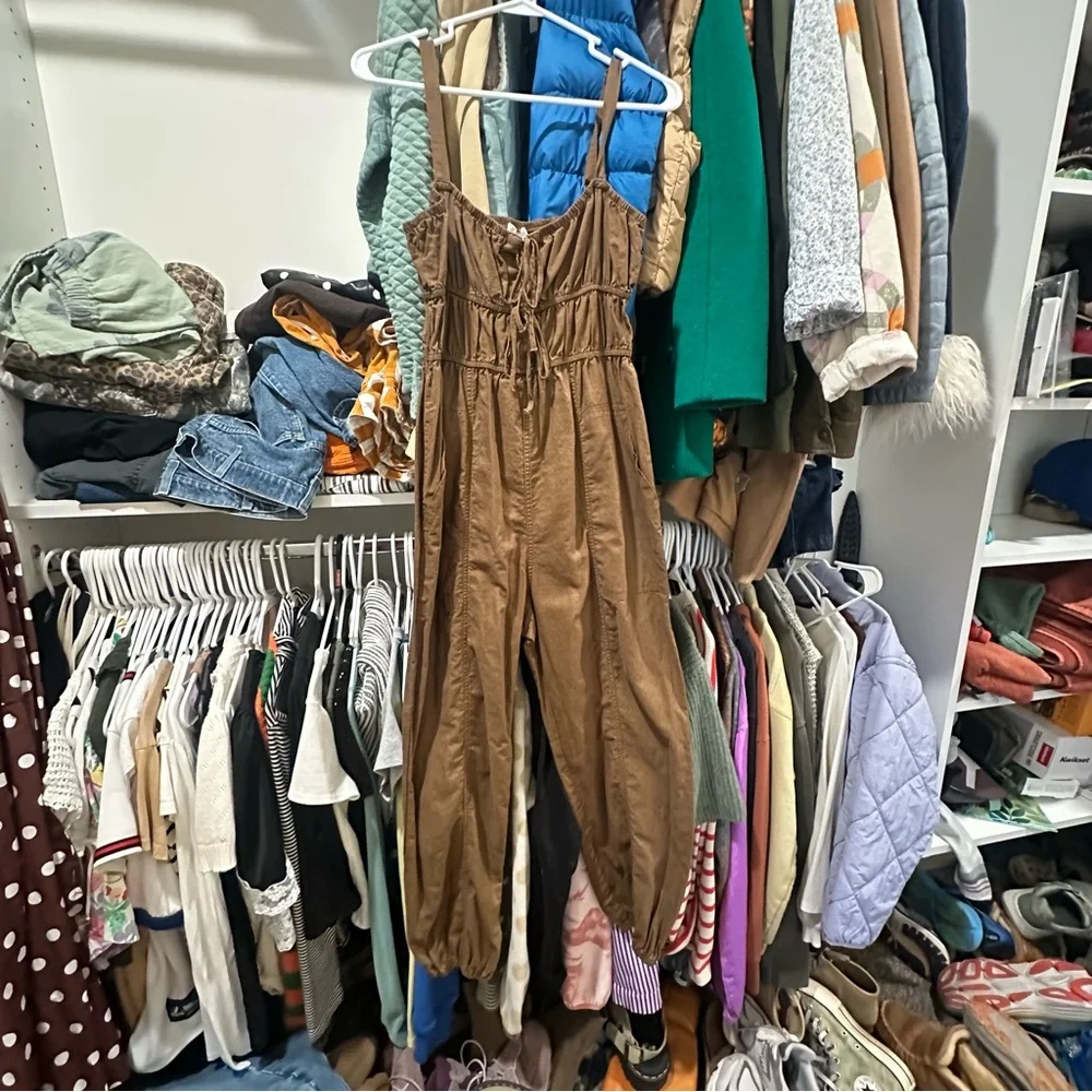 Brown jogger jumpsuit - Picture 6 of 6